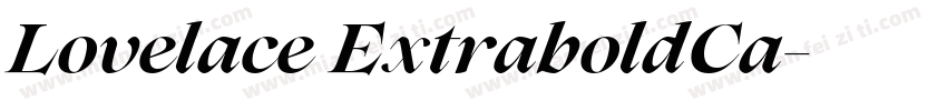 Lovelace ExtraboldCa字体转换